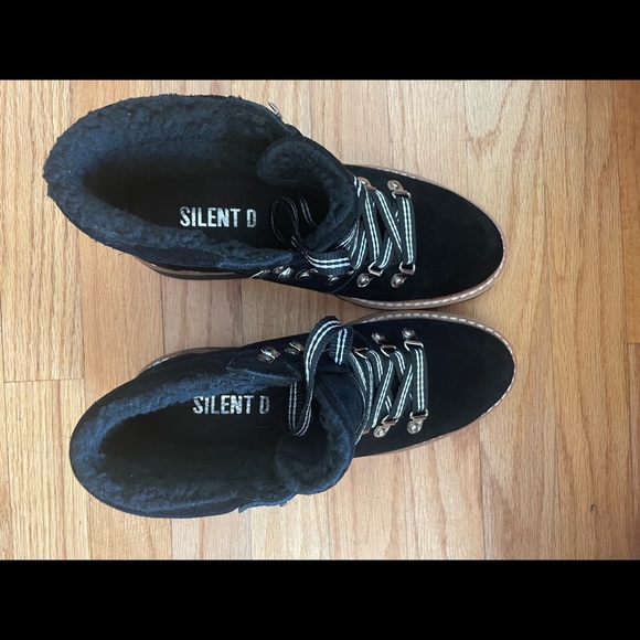 Anthropologie Silent D Rexi Hiker Boots in Black - Picture 3 of 8